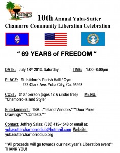 Yuba City, CA Guam Liberation 2013